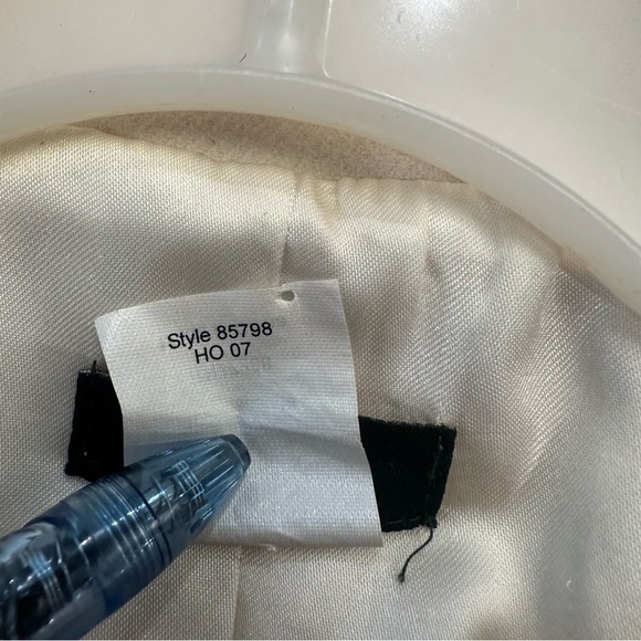 J Crew Lexington Cream and Yellow Wool Blazer Size 4 - Picture 9 of 9